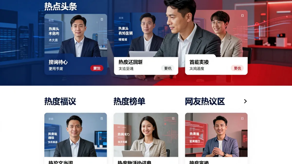 51CG.FUN 门户首页全貌展示：热点头条卡片、热度榜单与网友热议区域一览，氛围活跃